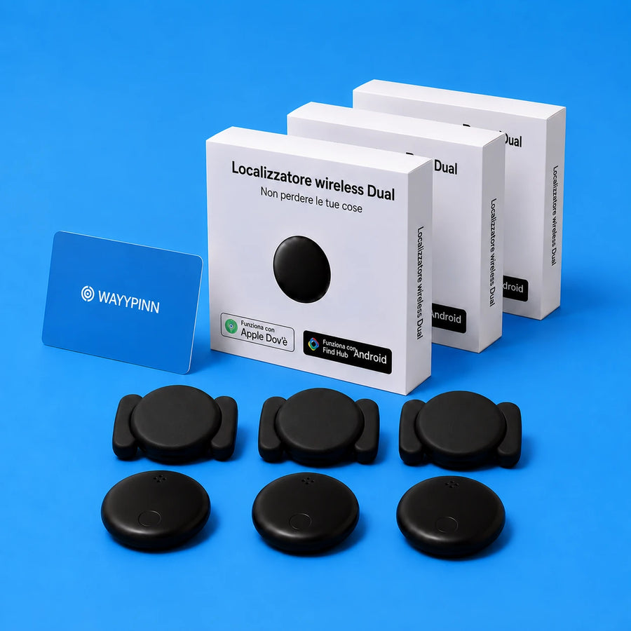 Set WAYYPINN Tracker con custodie magnetiche